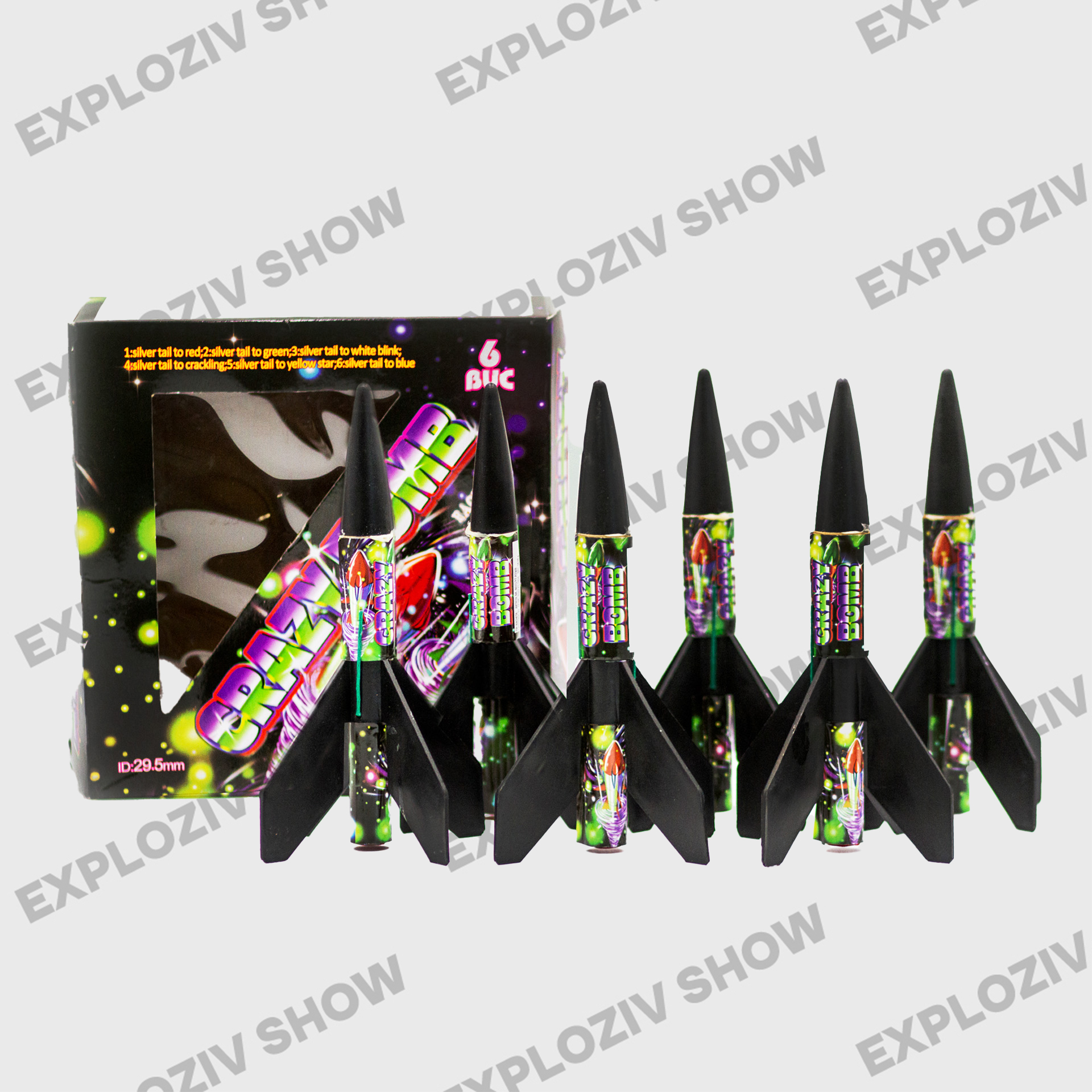 yujiuyt Rachete Crazy Bomb B015