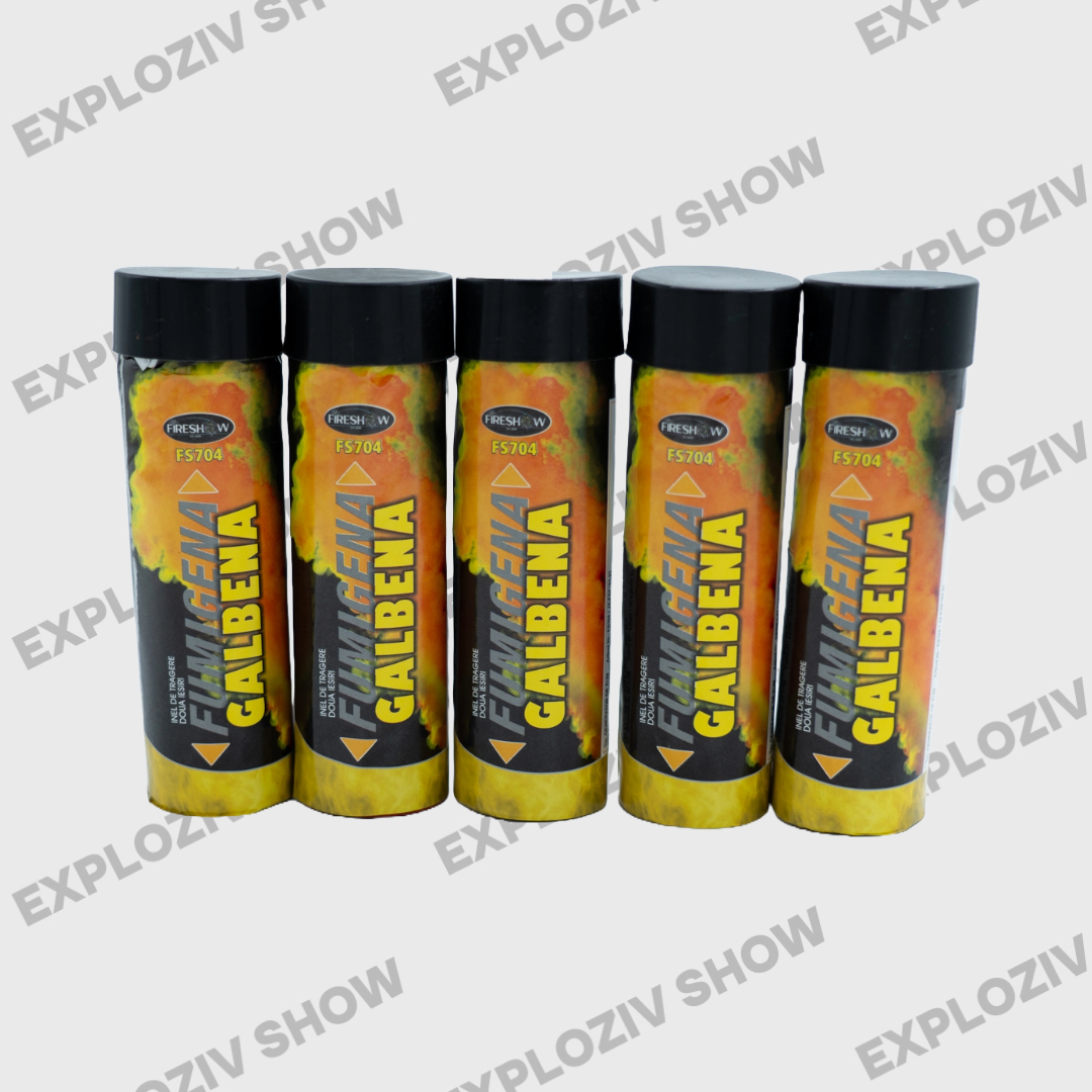 Fumigena Galbena FS704-1 Fumigenă Galbenă cu inel FS704
